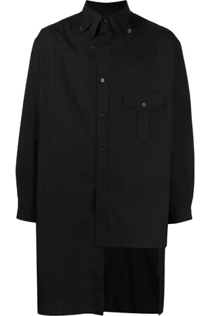 YOHJI YAMAMOTO Asymmetric-hem cotton shirt