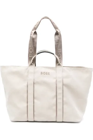 HUGO BOSS Logo textured tote bag