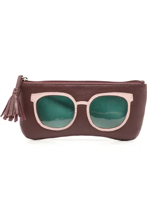 Sarah Chofakian Appliquéd leather sunglasses case