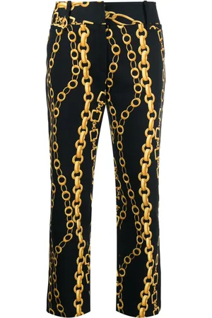 Dolce & Gabbana 2000s chain-print cropped trousers