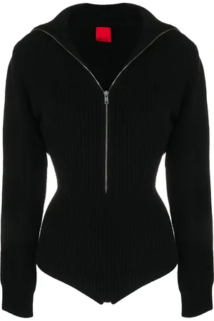 Cashmere In Love Ribbed-knit high-neck bodysuit