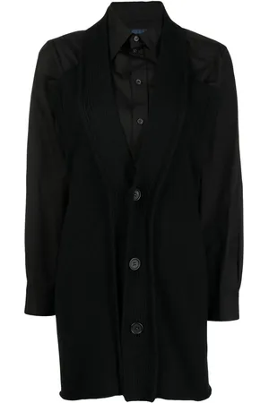 YOHJI YAMAMOTO Cardigan-effect long-sleeved shirt