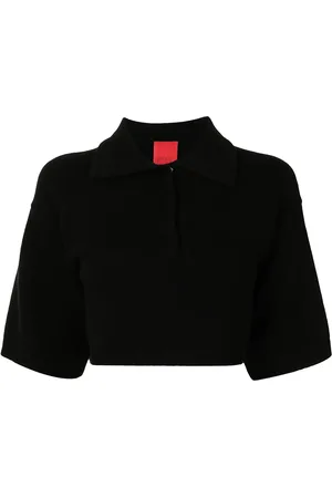 Cashmere In Love Demi cropped cashmere polo shirt