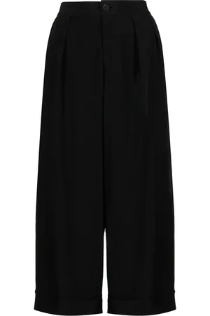 YOHJI YAMAMOTO Drop-crotch cropped trousers