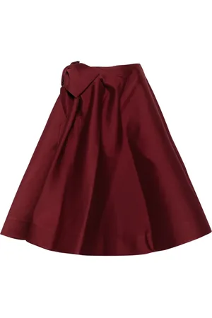 Shushu/Tong Bow-embellished midi skirt