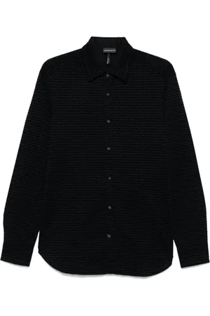 Emporio Armani Flocked-logo shirt