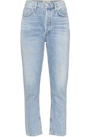 AGOLDE High-waisted cropped jeans