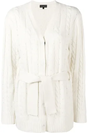 Cashmere In Love Cashmere blend cable knit cardigan