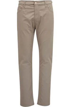 AG Jeans Logo-patch straight-leg trousers