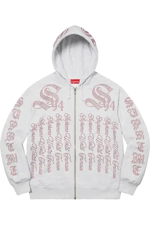 Supreme Rhinestone "SS22- Ash " hoodie