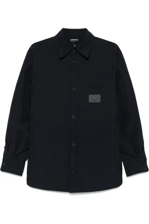 Emporio Armani Logo-patch shirt jacket