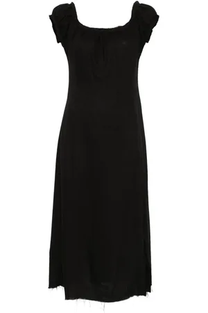 Elena Velez Frayed midi dress