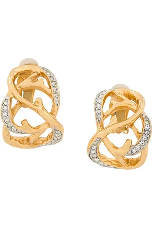 Susan Caplan 1990s Elizabeth Taylor clip-on earrings