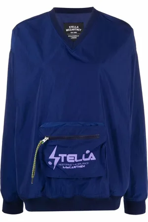 Stella McCartney V-neck pouch pocket sweatshirt