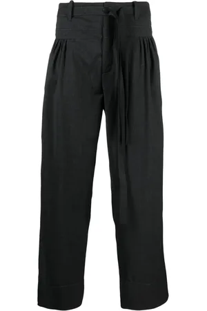 Kiko Kostadinov Yoke-waist wide-leg pleated trousers