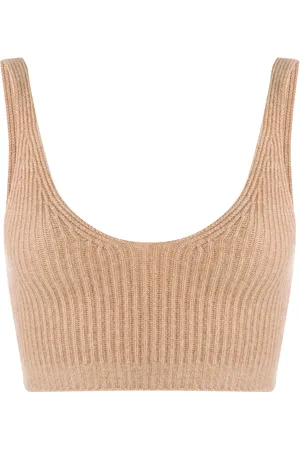 Cashmere In Love Reese ribbed-knit cropped vest