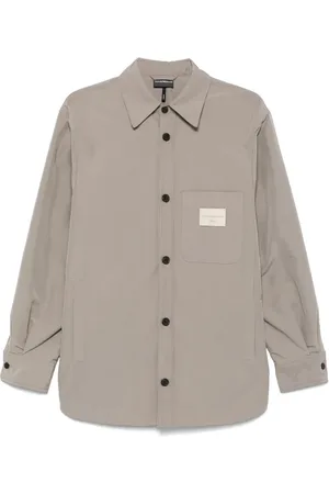 Emporio Armani Logo-patch shirt jacket