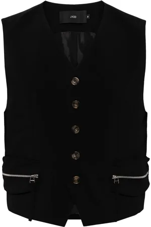 J KOO V-neck waistcoat