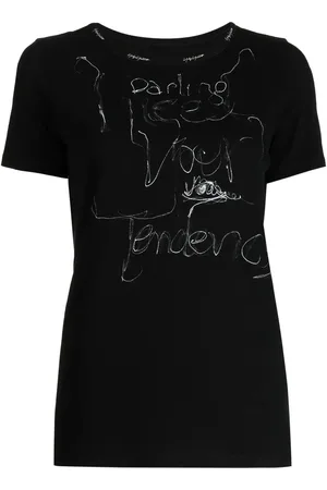 YOHJI YAMAMOTO Illustration-print logo-embroidered T-shirt