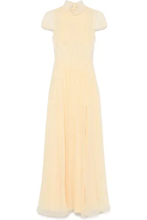 Alexander McQueen Chiffon pleated maxi dress