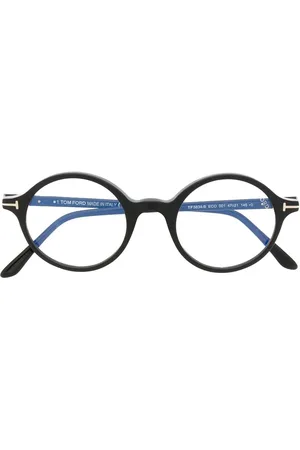 Tom Ford Logo-plaque round-frame glasses