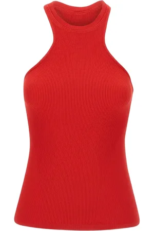 ANDREADAMO Ribbed jersey tank top