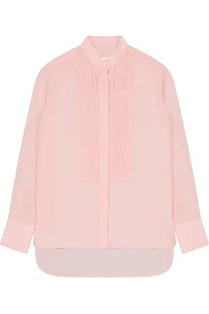 LANEUS Crepe de chine shirt