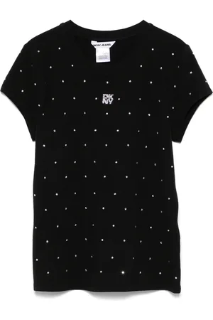 DKNY Rhinestone-embellished T-shirt