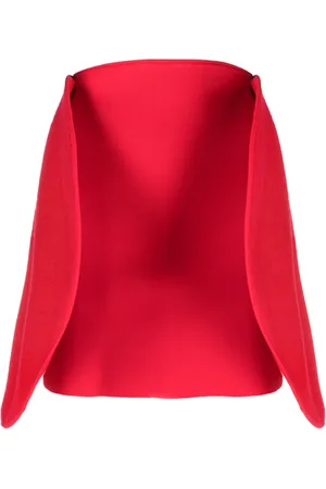 Victoria Beckham Circular 3D-detailing ribbed miniskirt