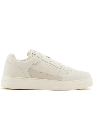 Emporio Armani ASV regenerated leather low-top sneakers