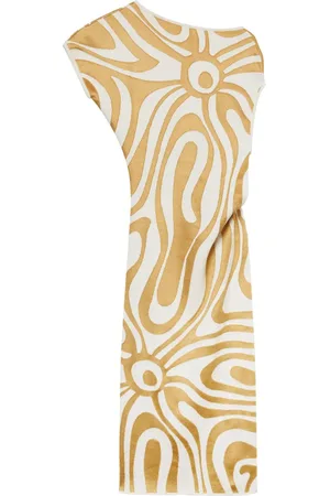 Puccini Draped midi dress