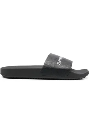 Emporio Armani Logo embossed slides