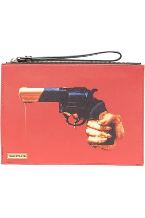 SELETTI Graphic-print wash bag