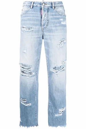 Dsquared2 Distressed straight-leg jeans