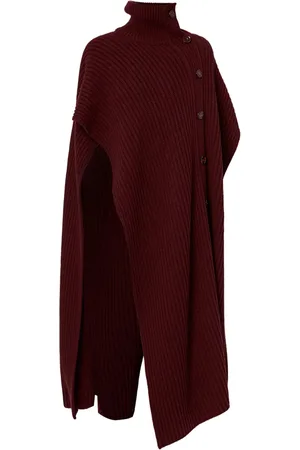 Erdem Ribbed-knit poncho