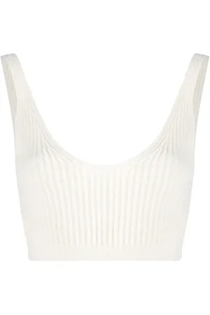 Cashmere In Love Ribbed knit cropped vest