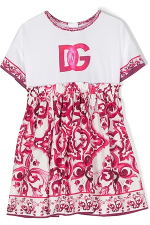 Dolce & Gabbana Majolica-print short-sleeve dress