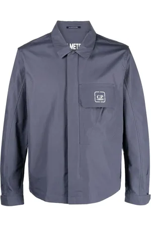 C.P. Company Logo-print shirt jacket