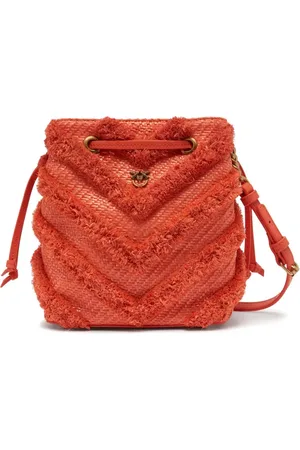 Pinko Raffia bucket bag