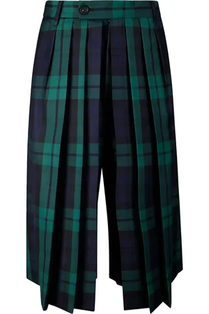 SETCHU Checked-print trousers