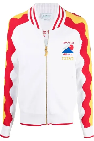 Casablanca Wave-print bomber jacket
