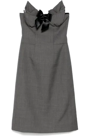 Shushu/Tong Embellished-bustier midi dress