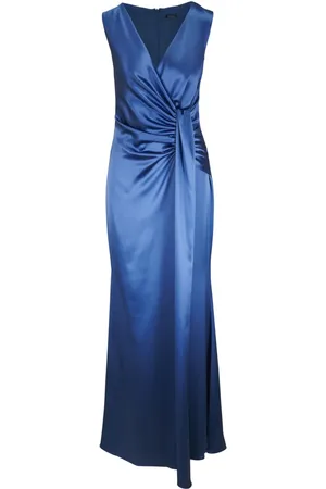 Kiton Ruched-waist gown