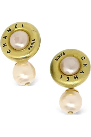 CHANEL 1994 -plated faux-pearl cufflinks