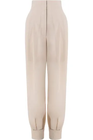 Serafini Stitched carrot trousers