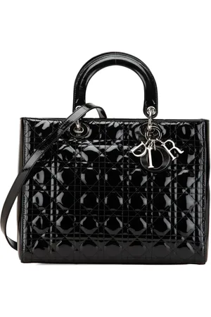 Dior 2009 Large Patent Cannage Lady Dior satchel