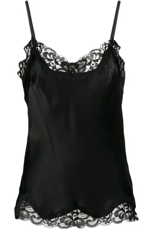 Gold Hawk Lace trim cami top