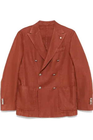 LUIGI BIANCHI MANTOVA Herringbone blazer