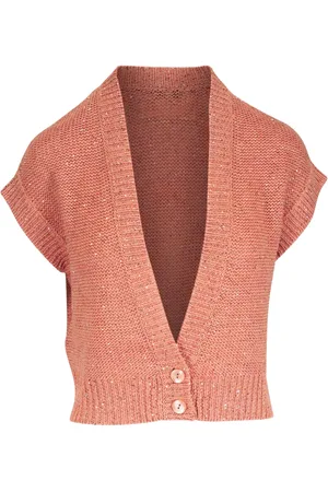 Kinross V-neck knitted top