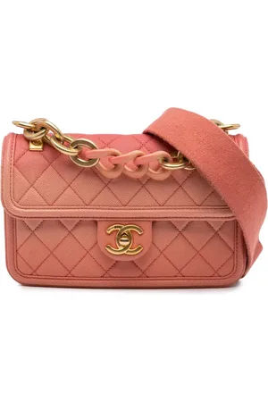 CHANEL 2018-2019 Small Quilted Caviar Sunset On The Sea Flap satchel